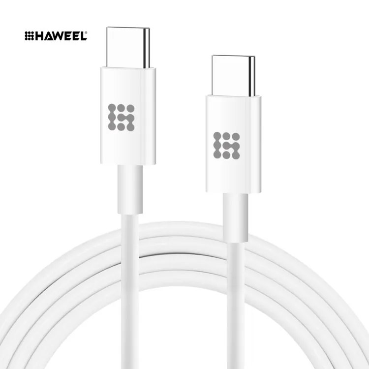 

Cheap Price HAWEEL 25W 1m Type-C / USB-C to Type-C / USB-C PD Fast Charging Data Cable
