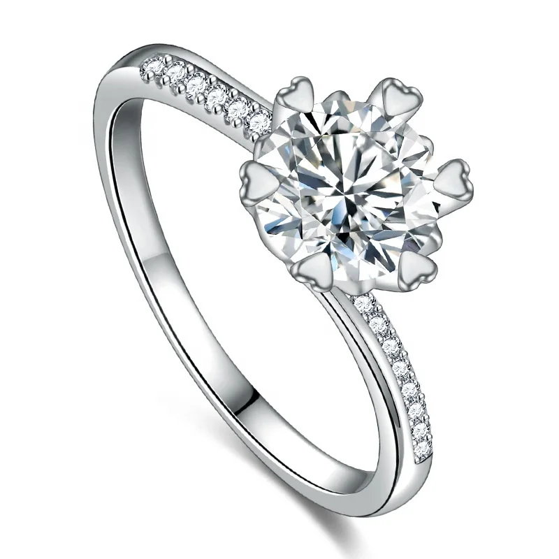 

Fashion Exquisite Moissanite Twisted Arm Cross Simulation Diamond Ring