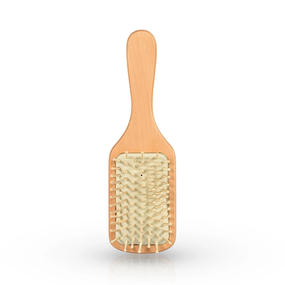 

baby brush and comb set custom hair brush air cushion wooden comb, Natural color