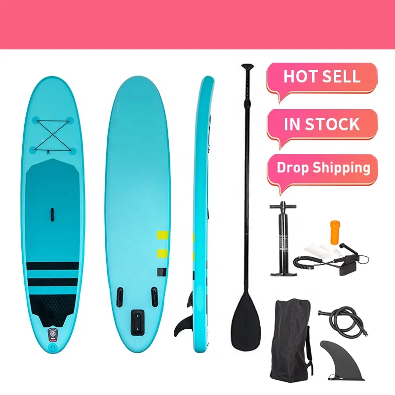 

Drop Shipping Wholesale paddle surf board inflatable sup standing up paddle surfboard with removable fins, Customized