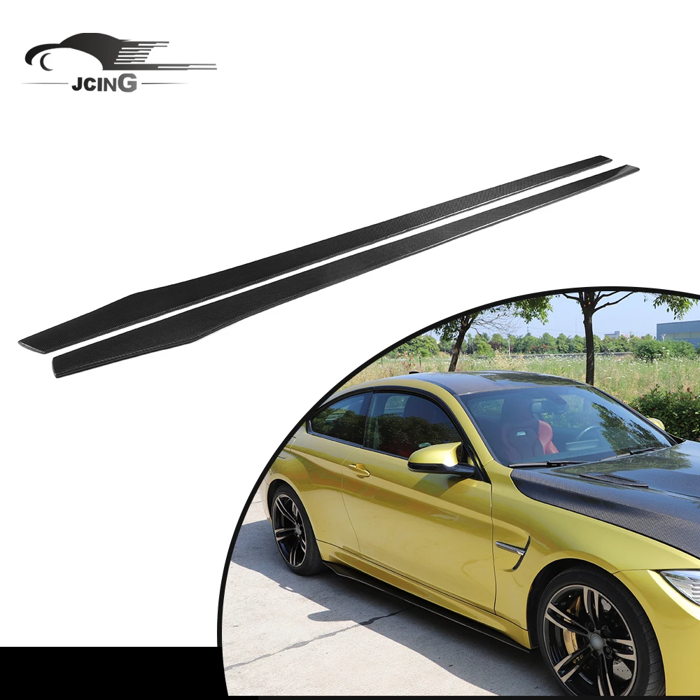 

Universal Carbon Fiber Body Kit Side Skirts Extension for BMW M2 M3 M4 205-2017