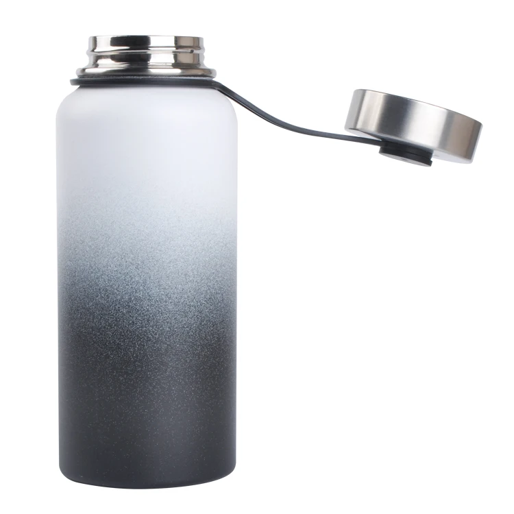 

wide mouth insulated stainless steel bottle flask water bottle stainless steel vacuum flask, Blue, black, white and custom pantone color