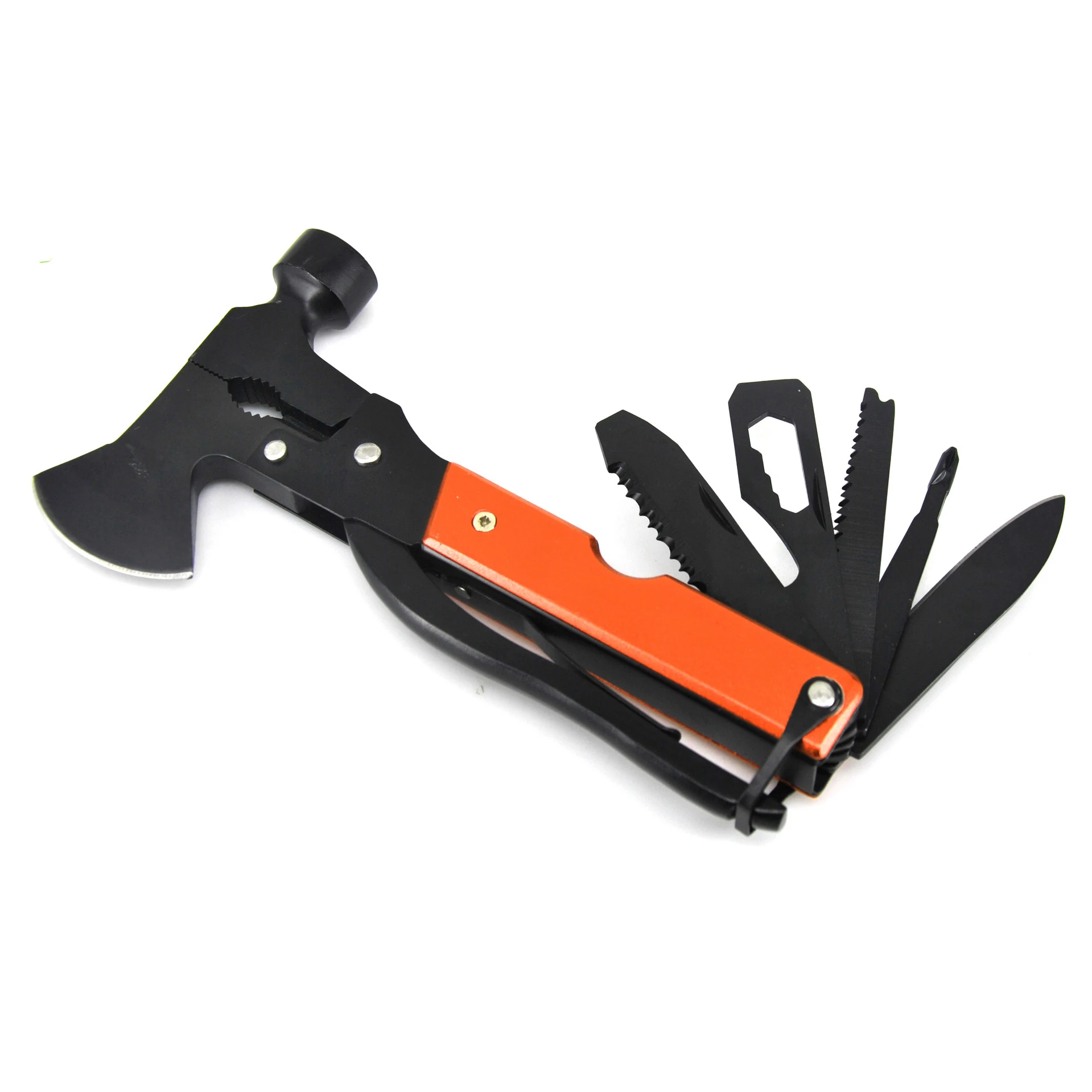 

Camping Multitool,16in1 Portable Multi-Functional Axe Survival Gear kit for Vehicle,Hiking Fishing Outdoor Hunting