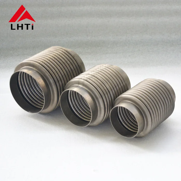 2.5" 3" 3.5" 4" Gr2 titanium exhaust bellows flex connector coupling joint