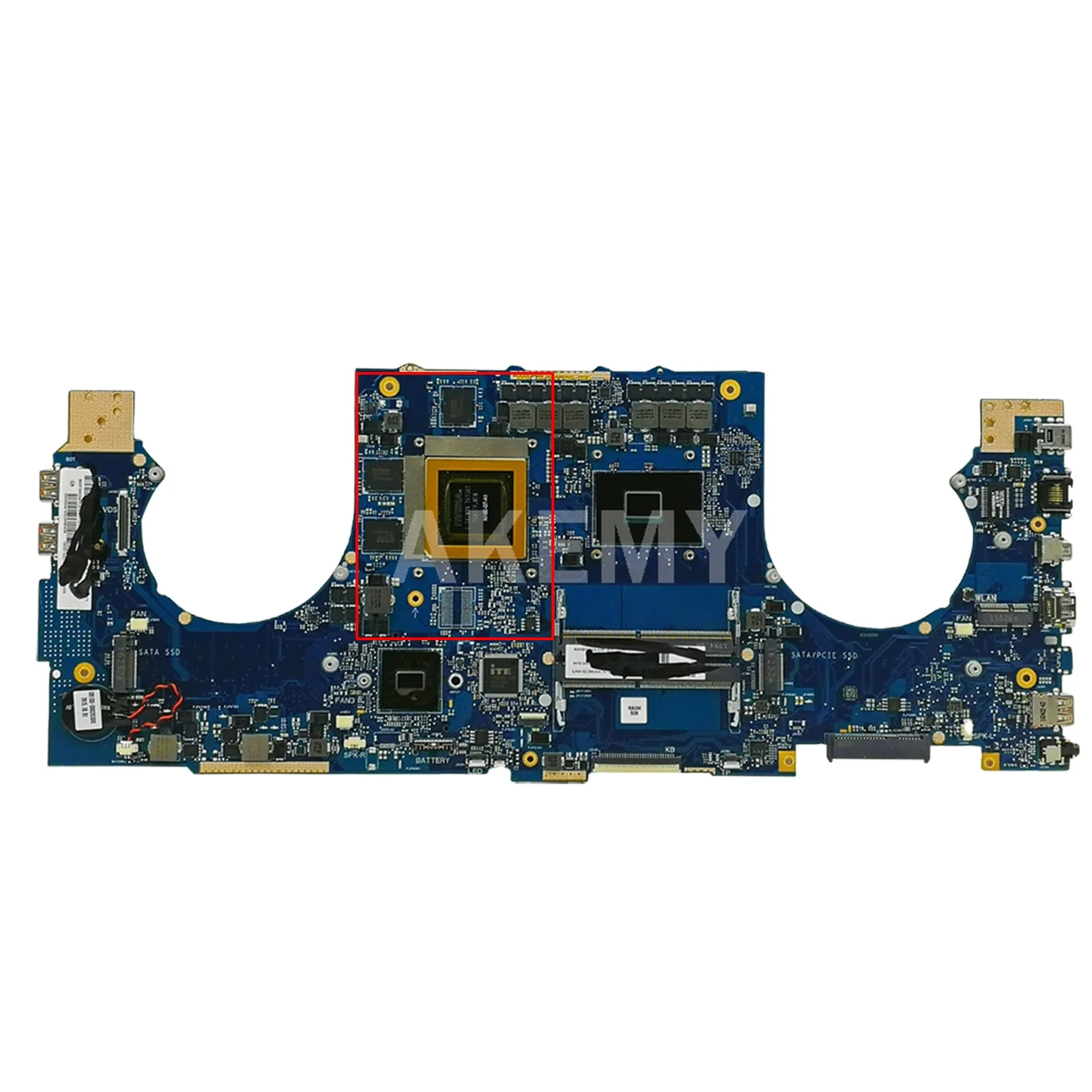 

GL702VT Motherboard for ASUS GL702VT S7VT Laptop Motherboard Mainboard I5-6300HQ I7-6700HQ CPU GTX970M-V3G GPU