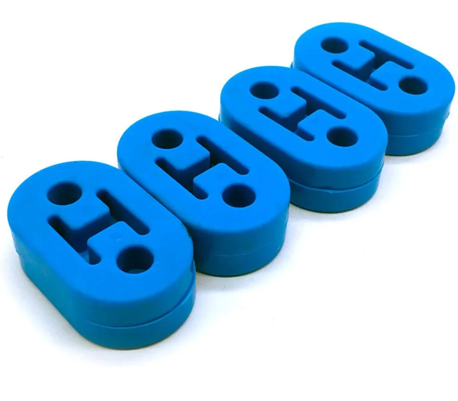 Car Rubber Exhaust Pipe Lifting Lug 4 Holes Mount Bracket Hanger