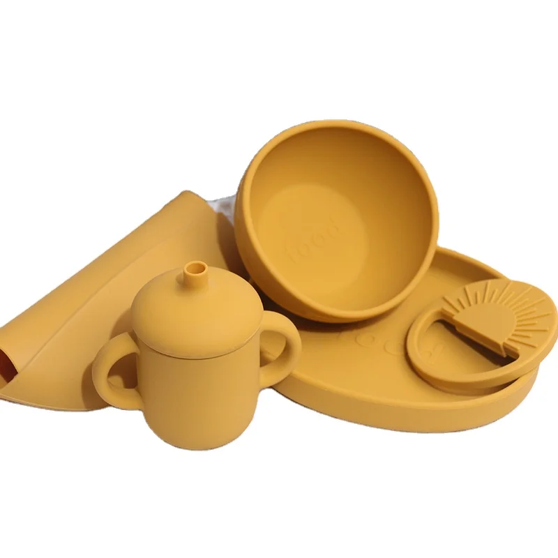 

2020 new product funny child feeding silicone Dinner plate with strong suction cup, As picture