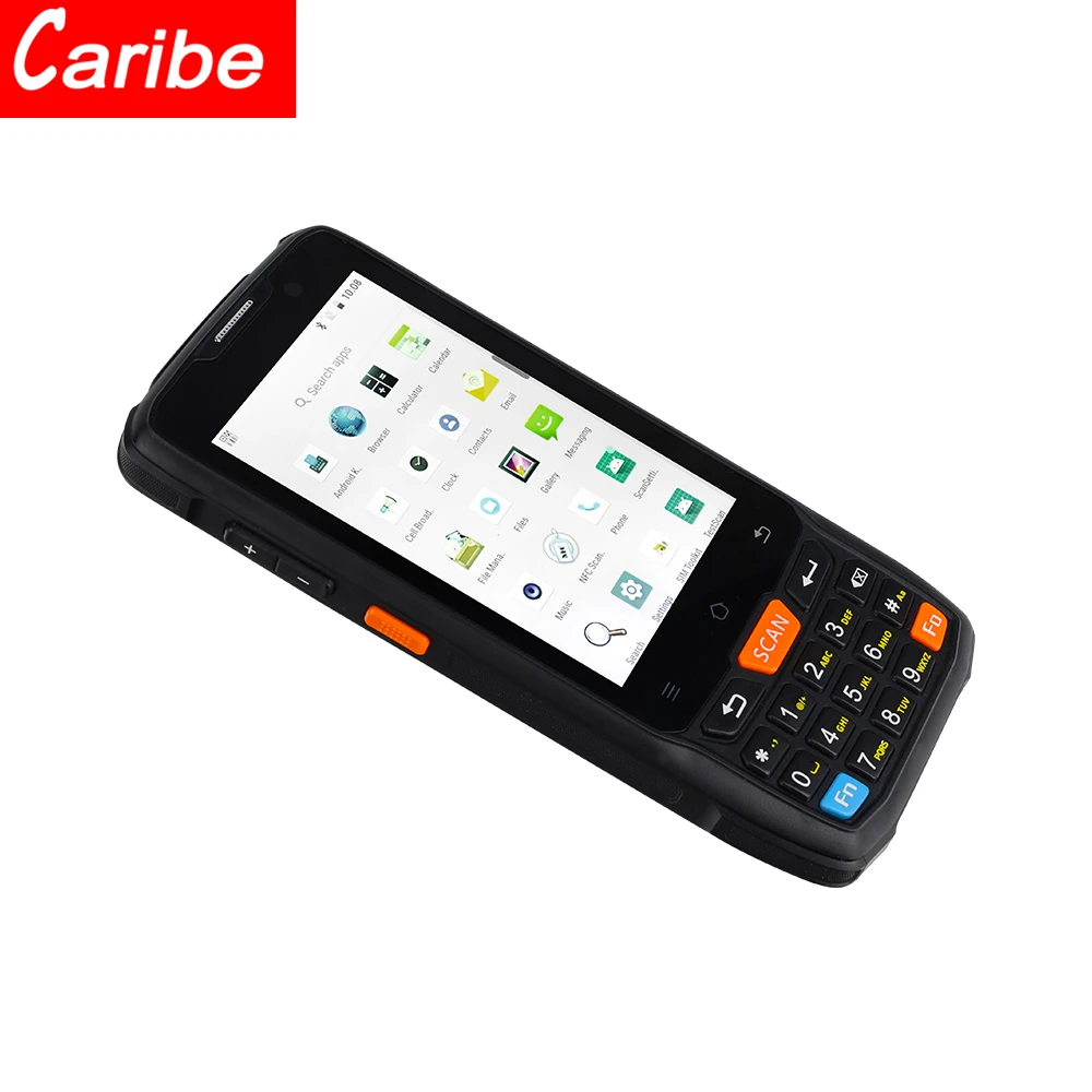 

CARIBE 4 inch Wireless Portable Laser 1D 2D Android Handheld Barcode Scanner NFC Reader