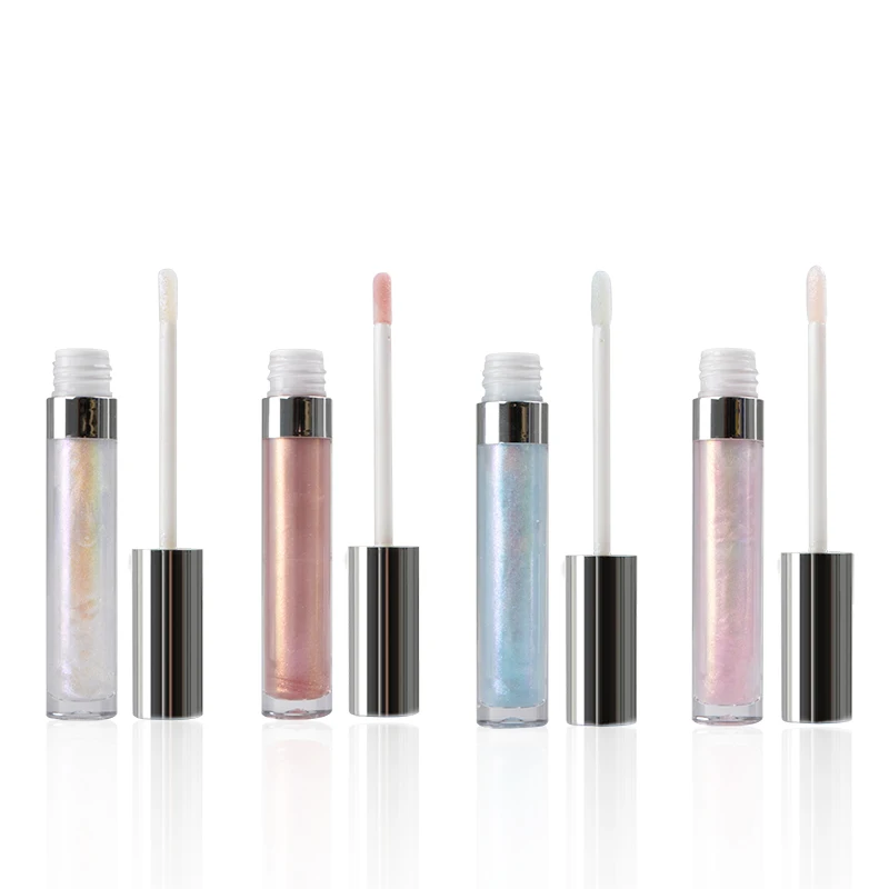 

Colorful holographic private label tube lip gloss moisturizing shimmer shiny lipgloss