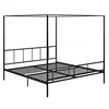 bedroom twin size metal canopy four post bed