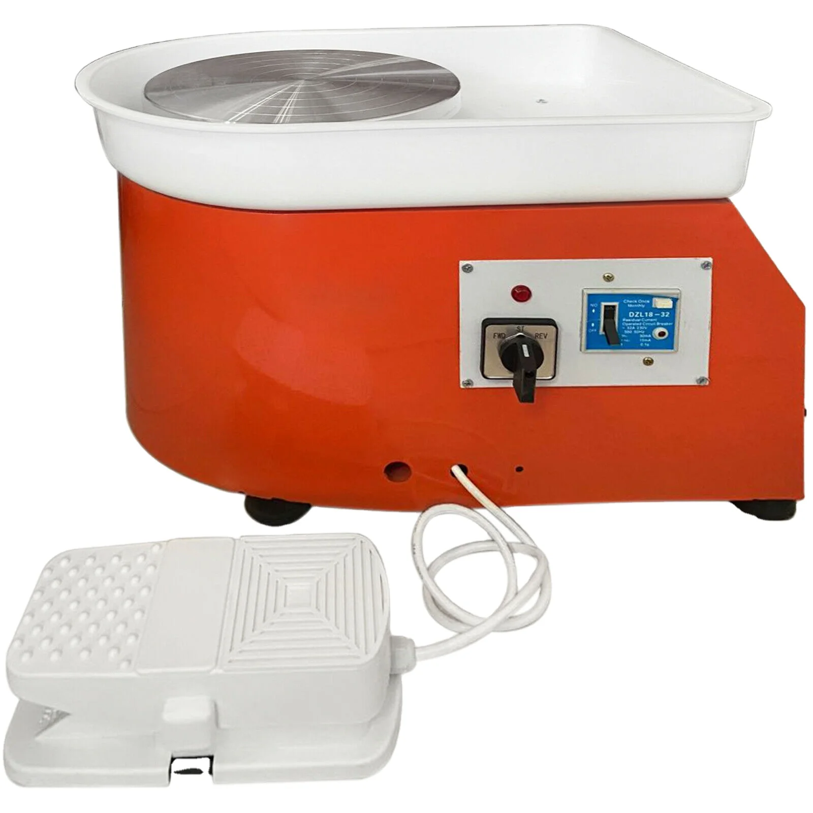 

Pottery Forming Machine 350W Electric Pottery Wheel Machine with Adjustable Feet Lever Pedal DIY Clay Tool