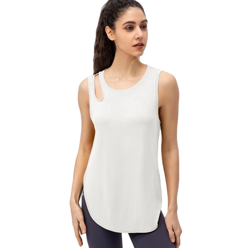 

Spring and summer new women's yoga sports vest loose casual running blouse quick-drying breathable fitness clothes