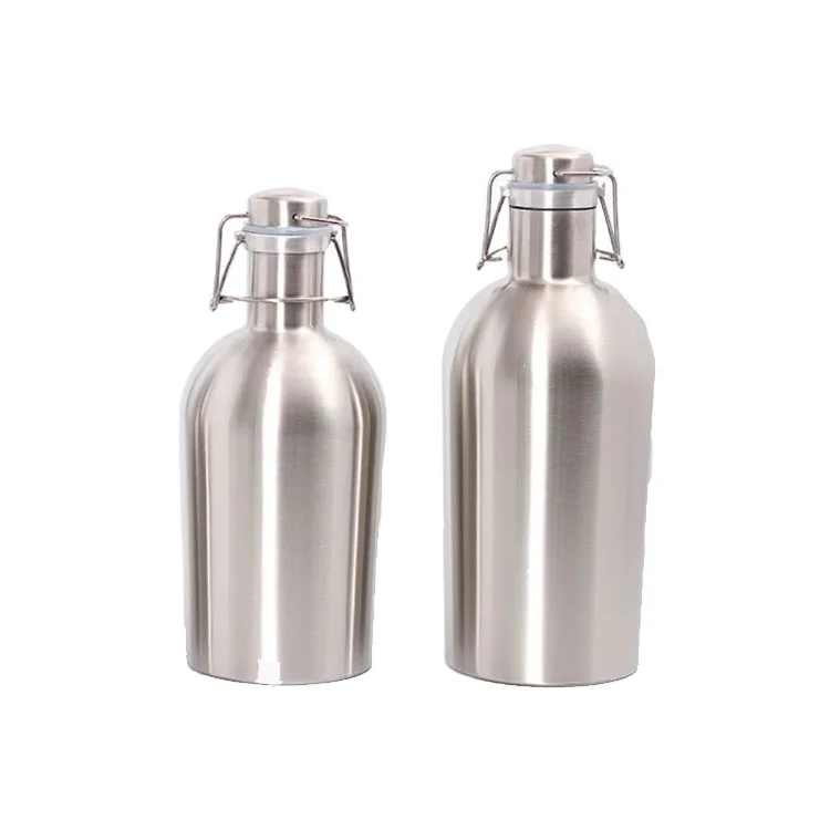 

Wholesale Stainless Steel Insulated Beer Container Bottle Beer Growler