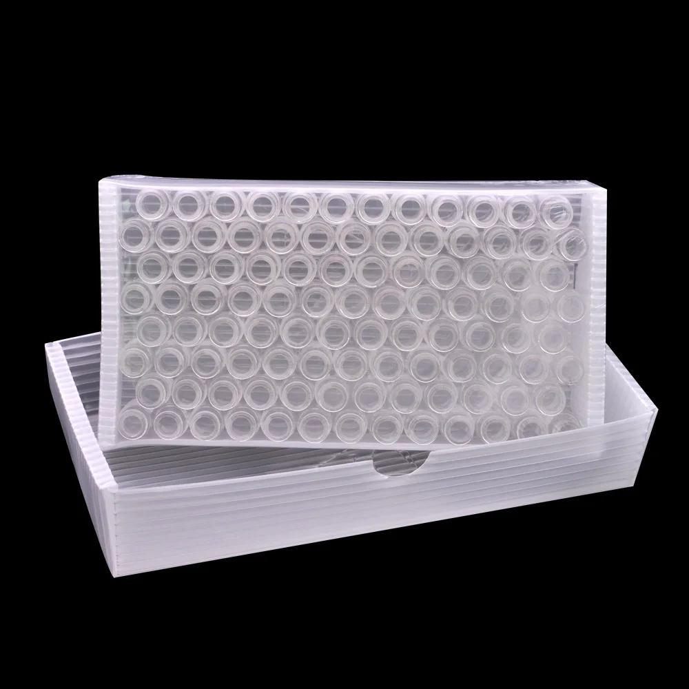 
Chromatography Vial 1.5ml With 9mm Lid & Septa Automatic Parse Sample Bottle With Scale 100pc 