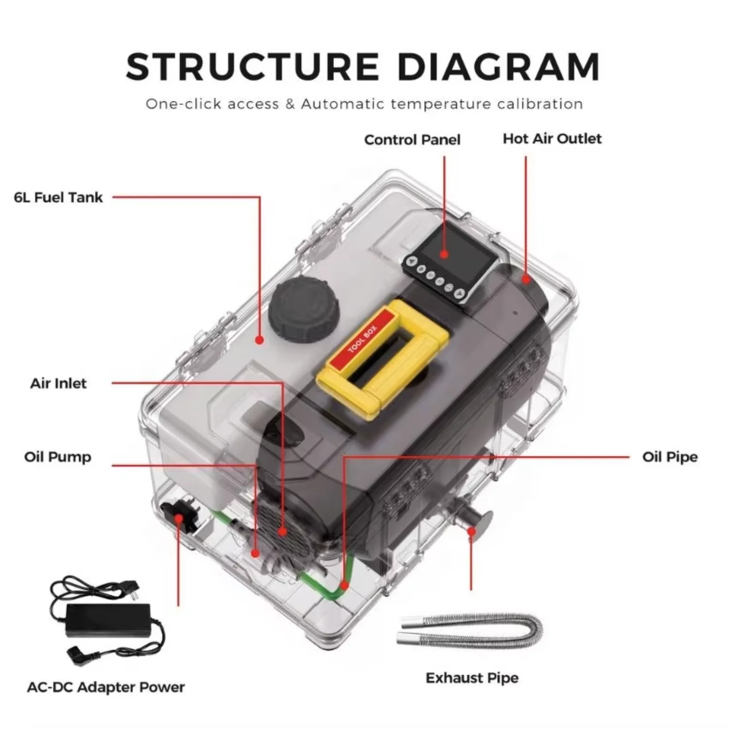 Diesel Heater, 8KW, 12V - detail 6