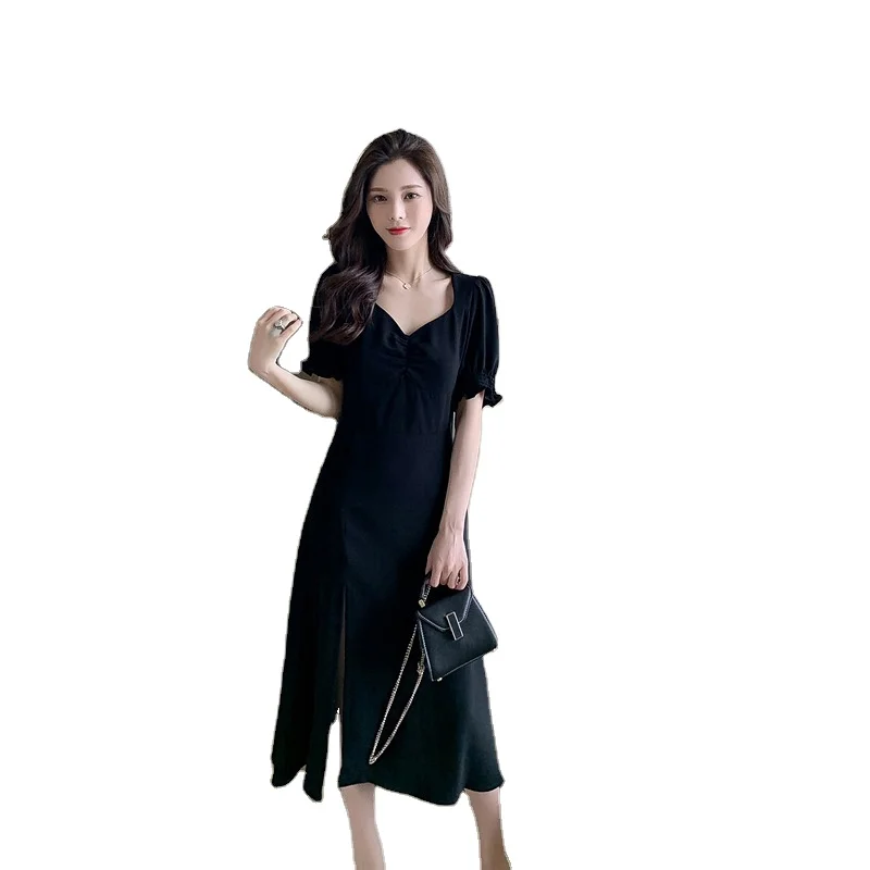 

Women's summer French slim sexy light mature skirt