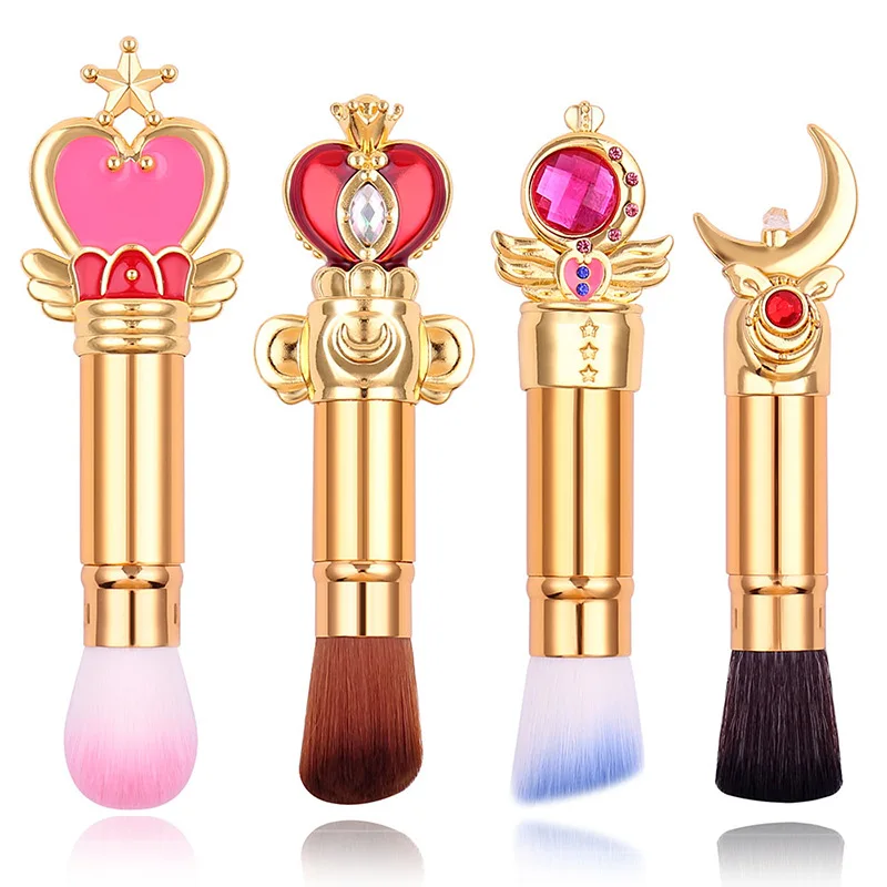 

Professional Makeup Tools Supply Women's Cosmetics Single Set of Japanese Anime Beauty Tools Sailor Moon Makeup Brush, As picture