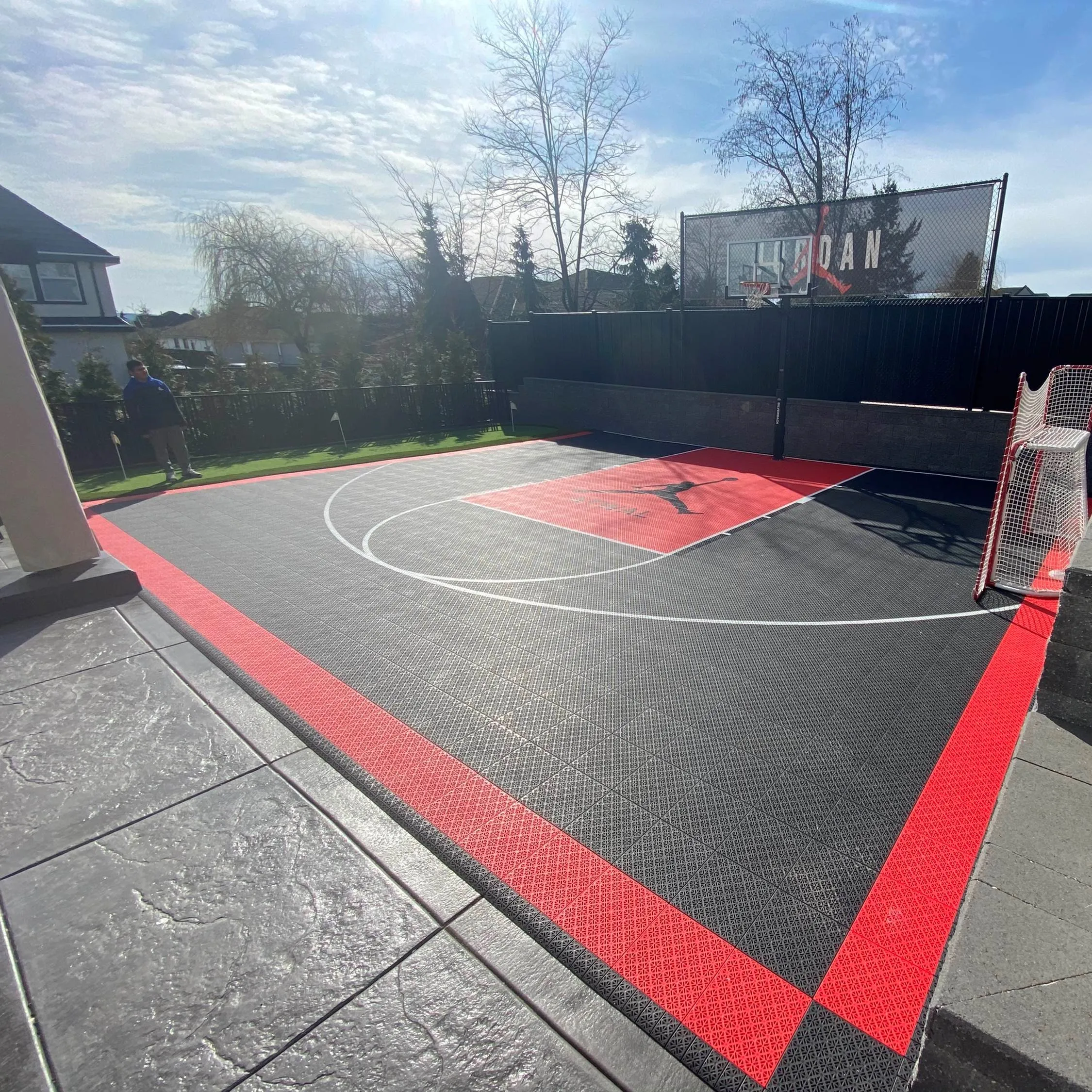 

ZSFloor 10 years warranty with diy logo cheap outdoor basketball court flooring