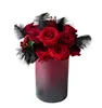Wholesale custom creative gradient color round flower boxes