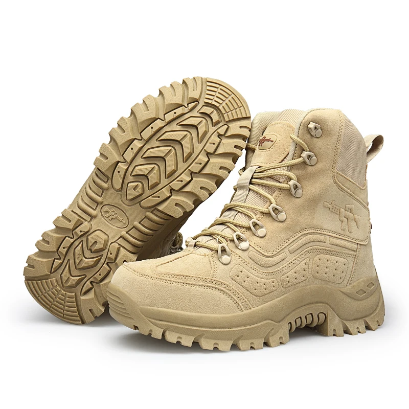

Custom made winter full safety altama ranger shoes waterproof kenya army military boots for men, Khaki , black