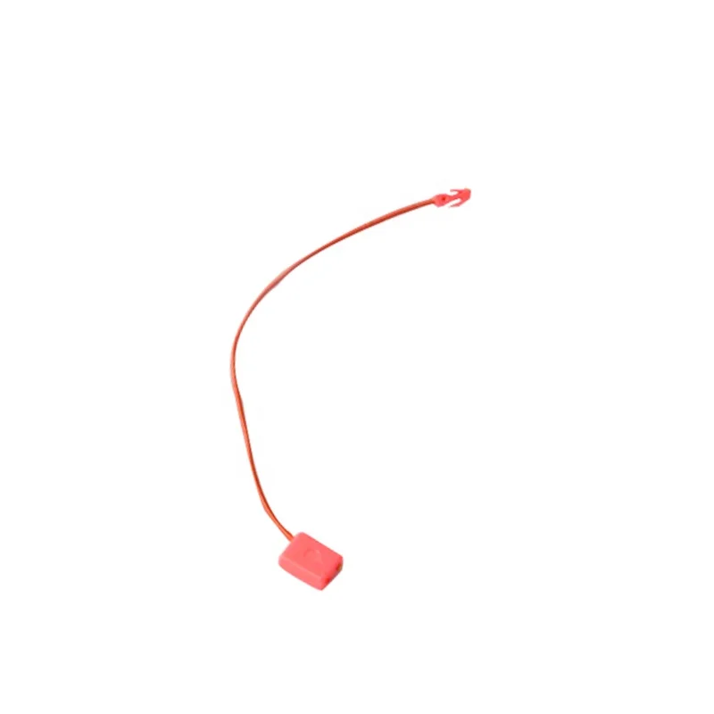 

Wholesale Orange Color Elastic Rope Plastic Seal Tag for Garment Accessories