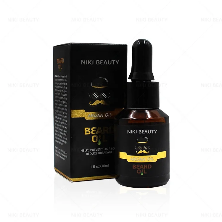 

OEM Custom Logo 100% Natural Organic Herbal Infused Essential Best Sandalwood Scented Hair Private Label Beard Oil For Black Men