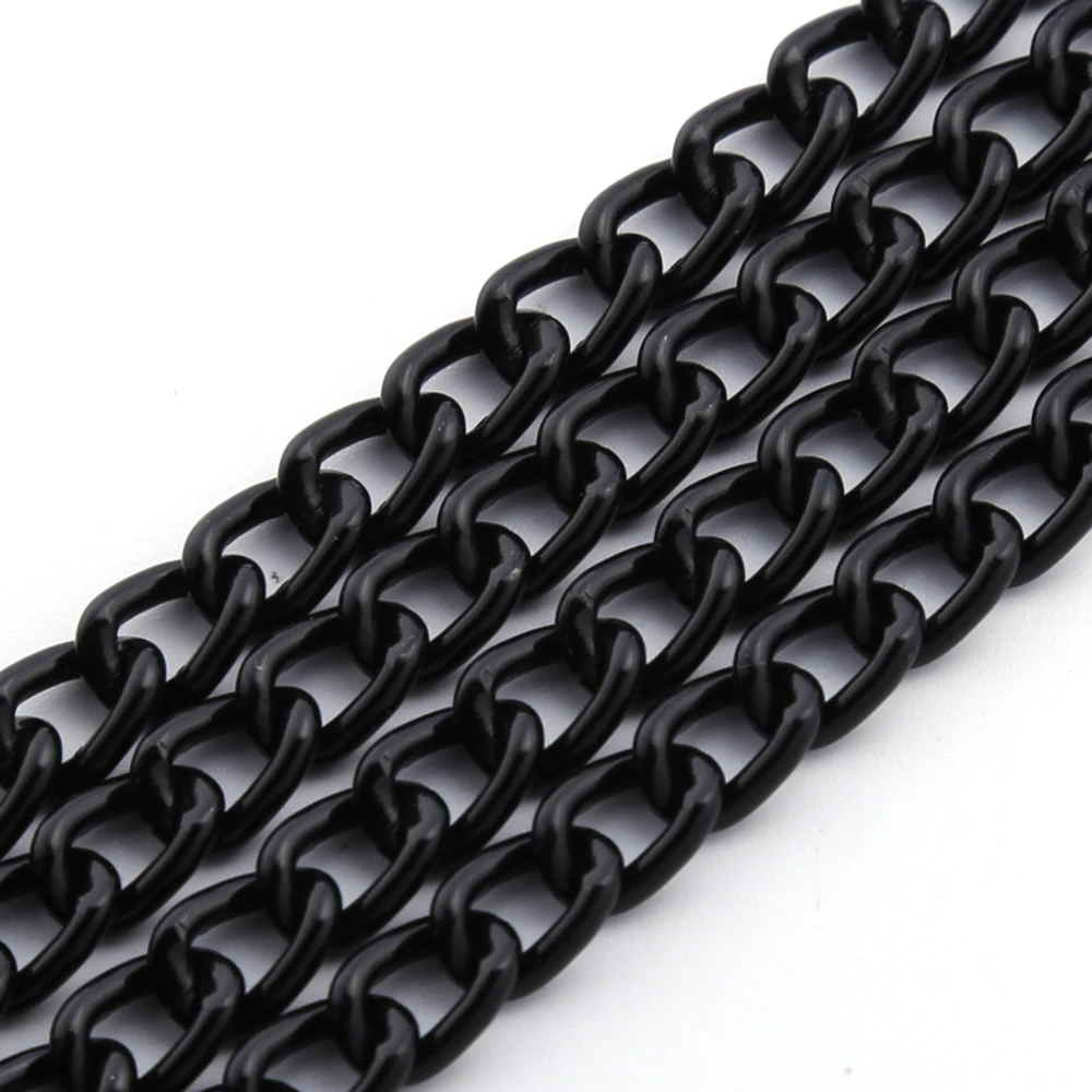 black aluminum chain