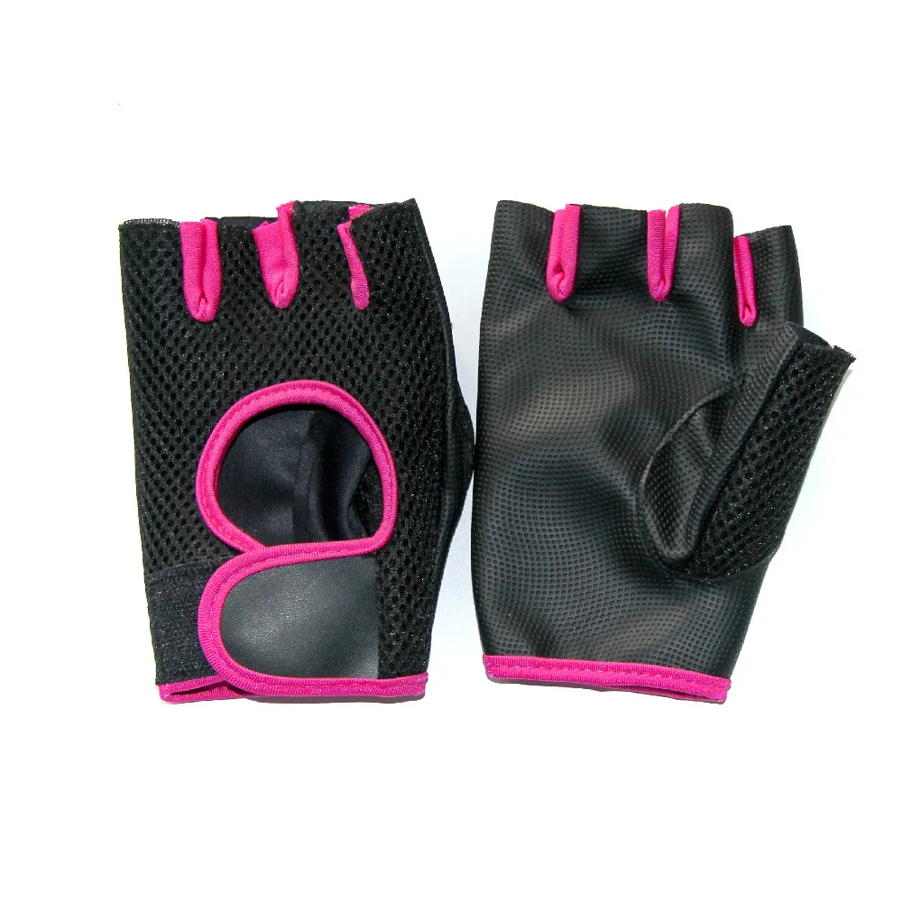 

Blue leather Training Gloves multifunctional fitness protective gloves