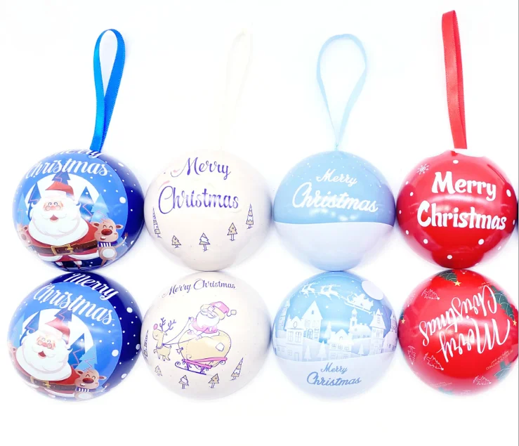 

Ball lash case new products unique design Christmas theme custom eyelash packaging box with your label, Customized color