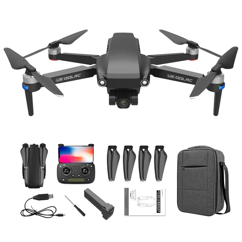 

U8 three axis PTZ EIS anti shake GPS brushless drone one button return gesture photography HD remote control aircraft 6K 8K