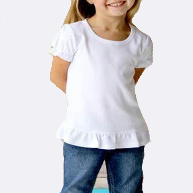 girls ruffle sleeve shirt