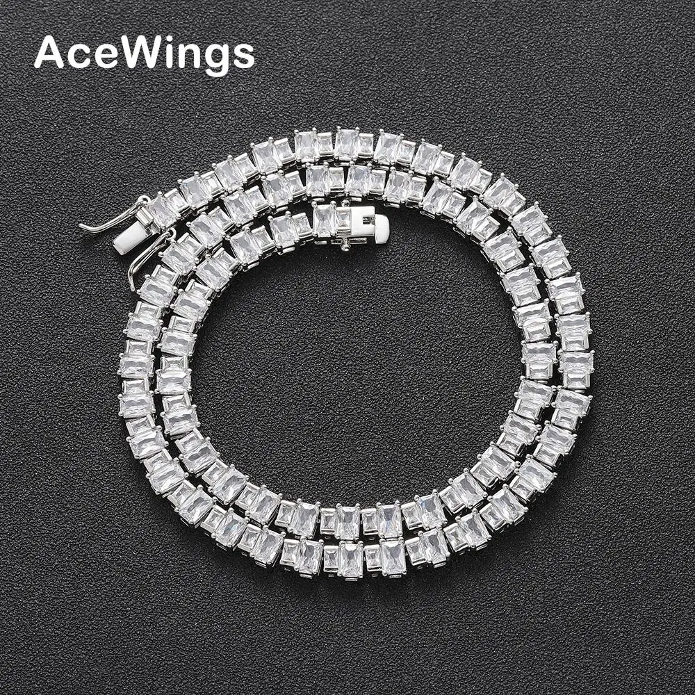 

BC147 Men's Hip Hop Necklace Tennis Chain Jewelry Cubic Zircon Chian Party Gift