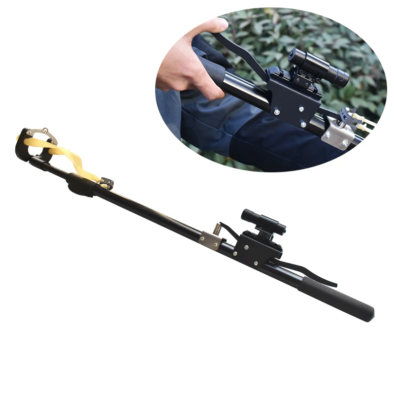 

Hunting Slingshot bow red laser precision target shooting long rod telescopic slingshot multifunctional outdoor sports hunting