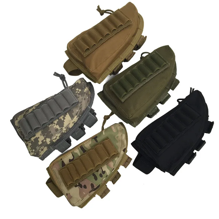 

Tactical Rifle Shotgun Buttstock Cheek Rest Rifle Bullet Shell Nylon Magazine Molle Pouch Holder