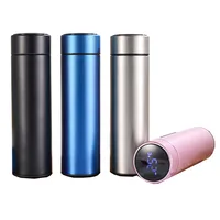 

500ml Double Wall 304 Stainless Steel Smart Vacuum Insulated Travel Coffee Mug With LCD Temperature Display