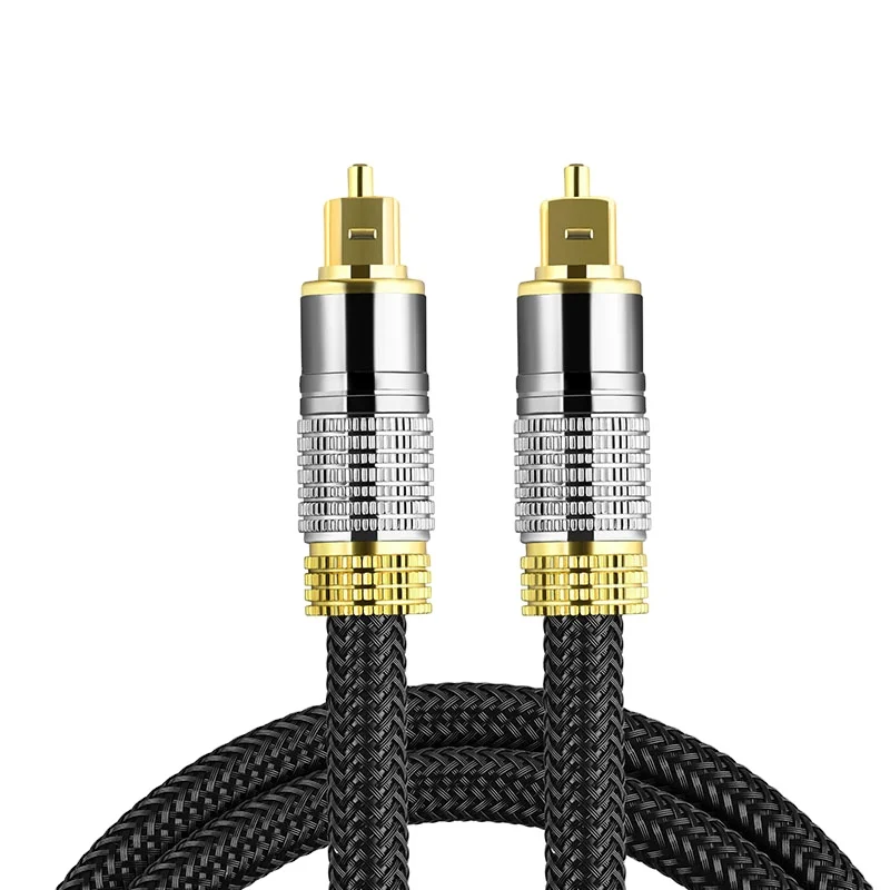 

Gold Plated Digital Sound Optical Fiber Cable Toslink Cable Audio Cable for DVD HDTV 1m 2m 3m 5m 10m OEM, Balck