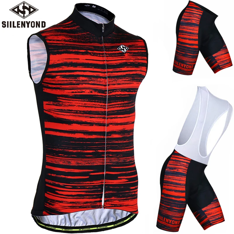 

Sleeveless Cycling Jersey Set MTB Bicycle Cycling Clothing Suit Racing Bike Vests Sportswear Ropa Maillot Ciclismo