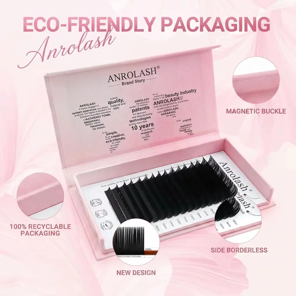 Wholesale Matte Black Cashmere Mink Volume Eyelash Extensions Trays Private Label Professional Individual Lash Extensions 8-16mm