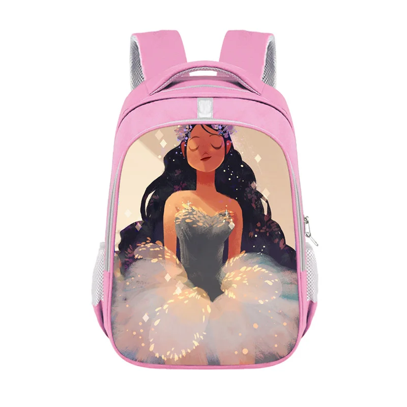 

Cartoon Ballet Dancer Print Backpack for Teenager Girls Children School Bags Women Travel Bags Laptop Backpack Kids Schoolbags, Black with graphic prints