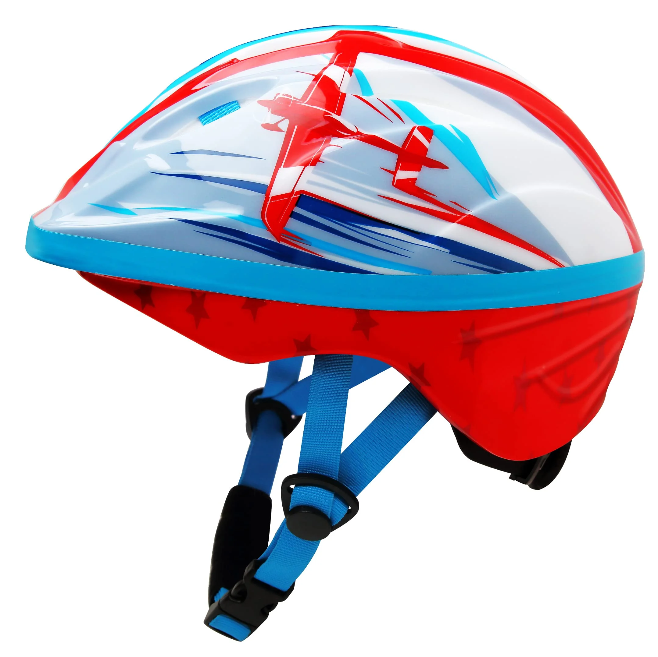 

Sales Promotion PVC EPS Adjustable Helmet Kids Child Bicycle Bike Cycling Helmets For Kids, Blue / red