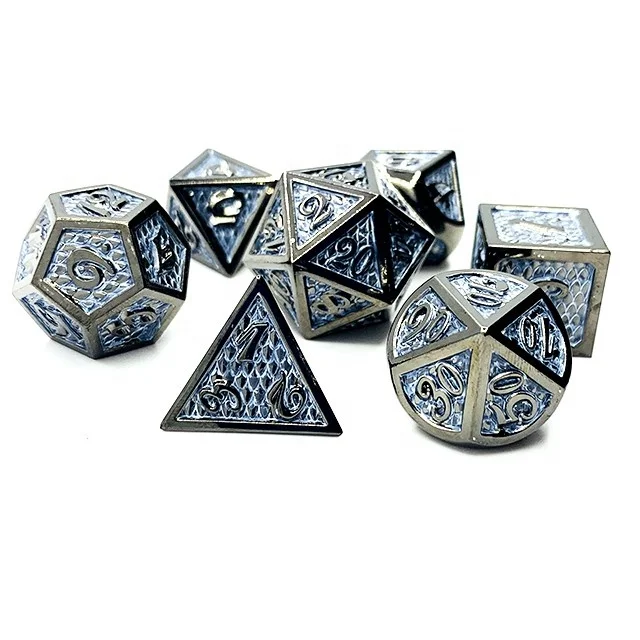 

RPG Polyhedral Cheap Dnd Dice Set Metal Custom Dice DND Games Customized Logo Customized Color Zinc Alloy Air Express Avaliable
