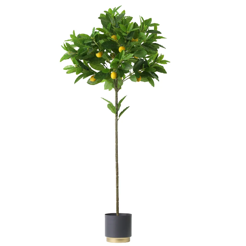 

High quality artificial bonsai tree plants for flower arrangement lemon branch, Customized