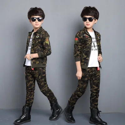 

Children clothing fall camouflage cheap baby clothes teen children clothing for boy suits clothes for kids