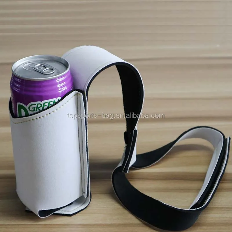 

White Customized Neoprene Tie With Beer Pocket Holder Neoprene Beer Tie Can Cooler/Stubby Holder
