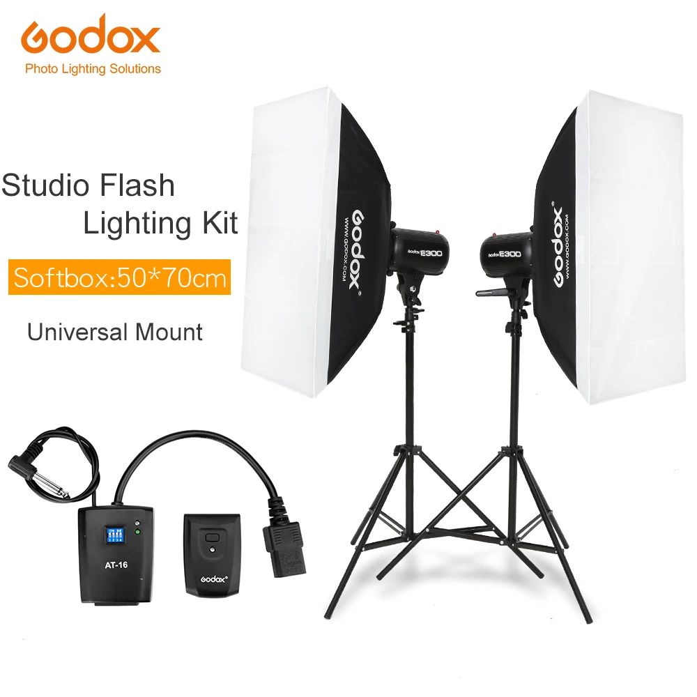 

inlighttech 600Ws Godox Strobe Studio Flash Light Kit 600W - Photographic Lighting - Strobes, Light Stands, Triggers, Soft Box, Other