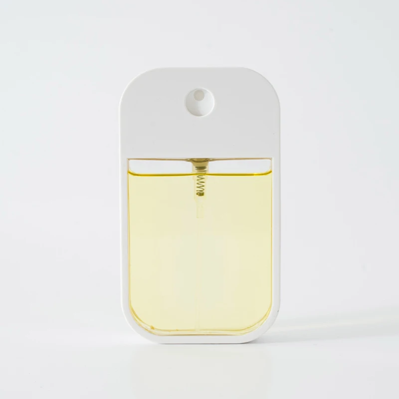 

Recycled refillable 45ml pocket hand sanitizer spray perfume square bottle spray