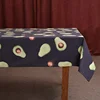 Customized linen coffee table cloth avocado fruit table cloth and placemats