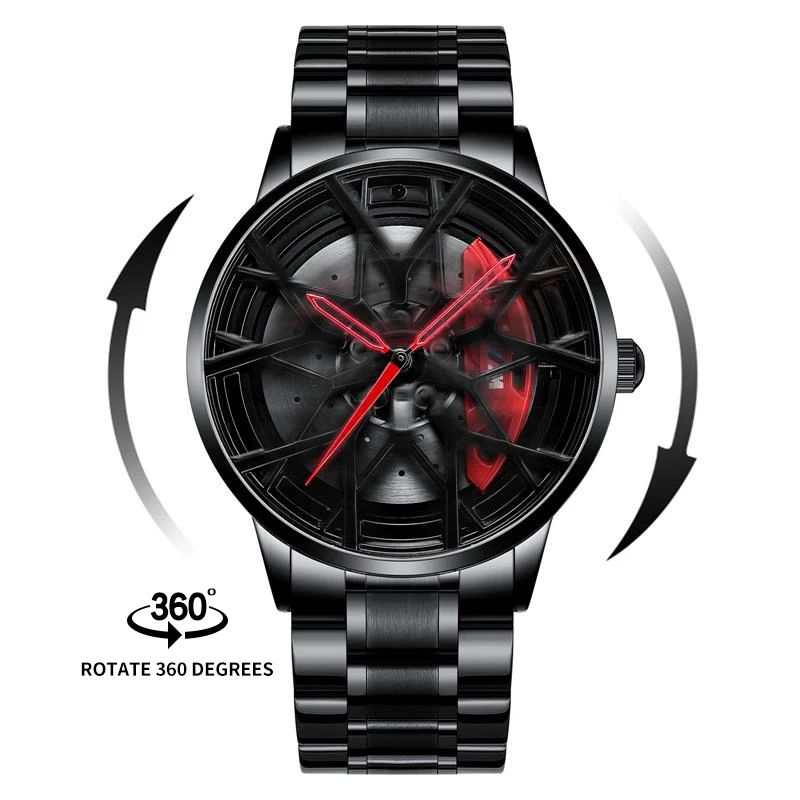 

NEKTOM spinning Car wheel watch men wrist quartz watch wholesale drop shipping sport men watches