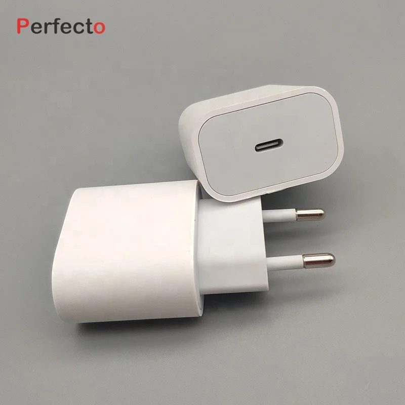

Wholesale For Apple Iphone 12 pd Wall Charger 18W Fast Charging Charger PD adapter Fast Charger 2in1 suit Charging cable, White