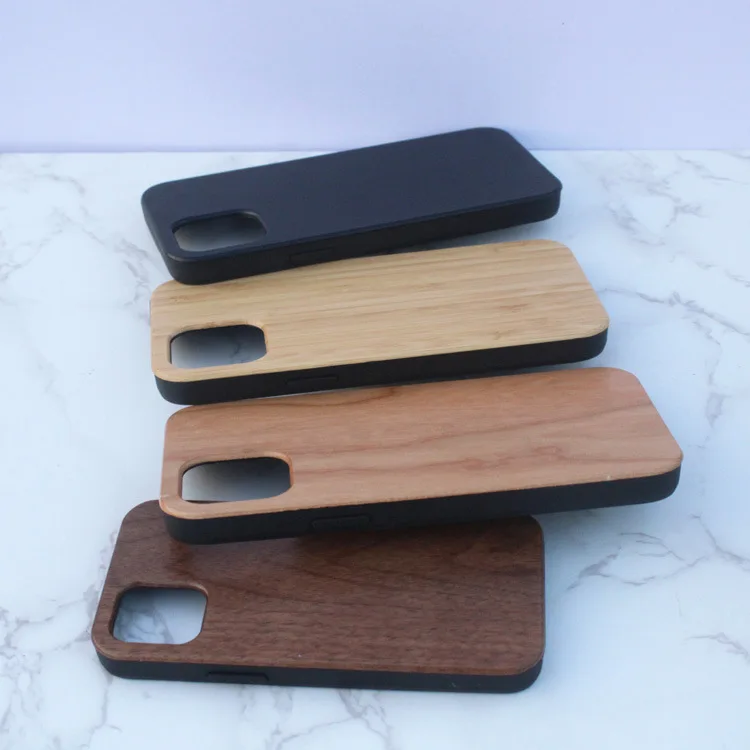 

New Fashion bamboo wood material for Iphone 12 Pro phone case, Customised